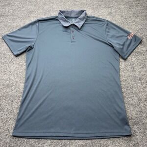Swannies Men XL Performance Golf Polo Shirt Blue Gray Whitmoor Country Club Logo